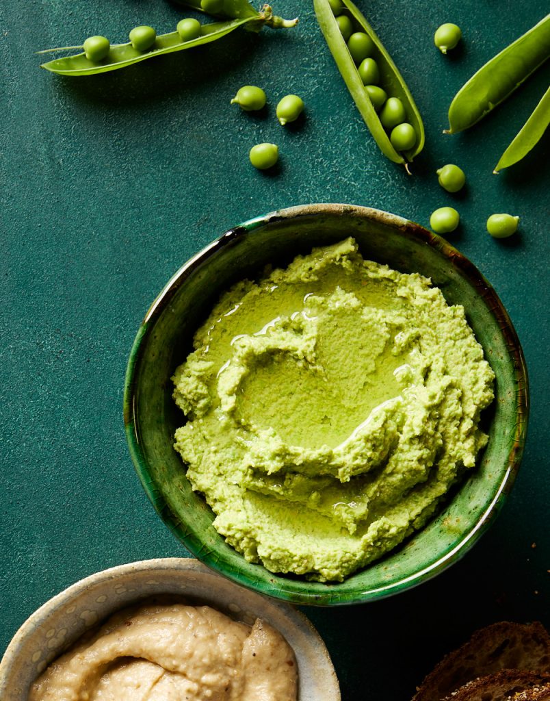Raikas hernehummus