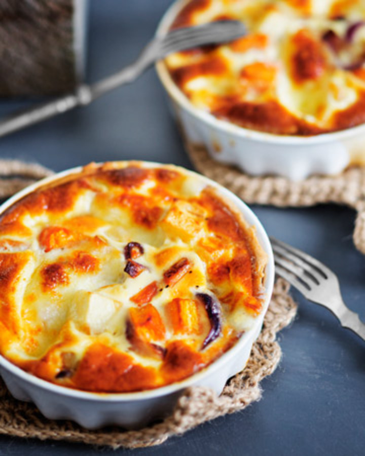 Mozzarella-kasvispiirakka