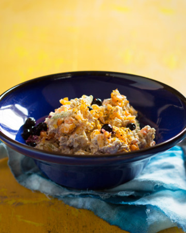 Porkkana-aprikoosi tuorepuuro eli bircher-mysli