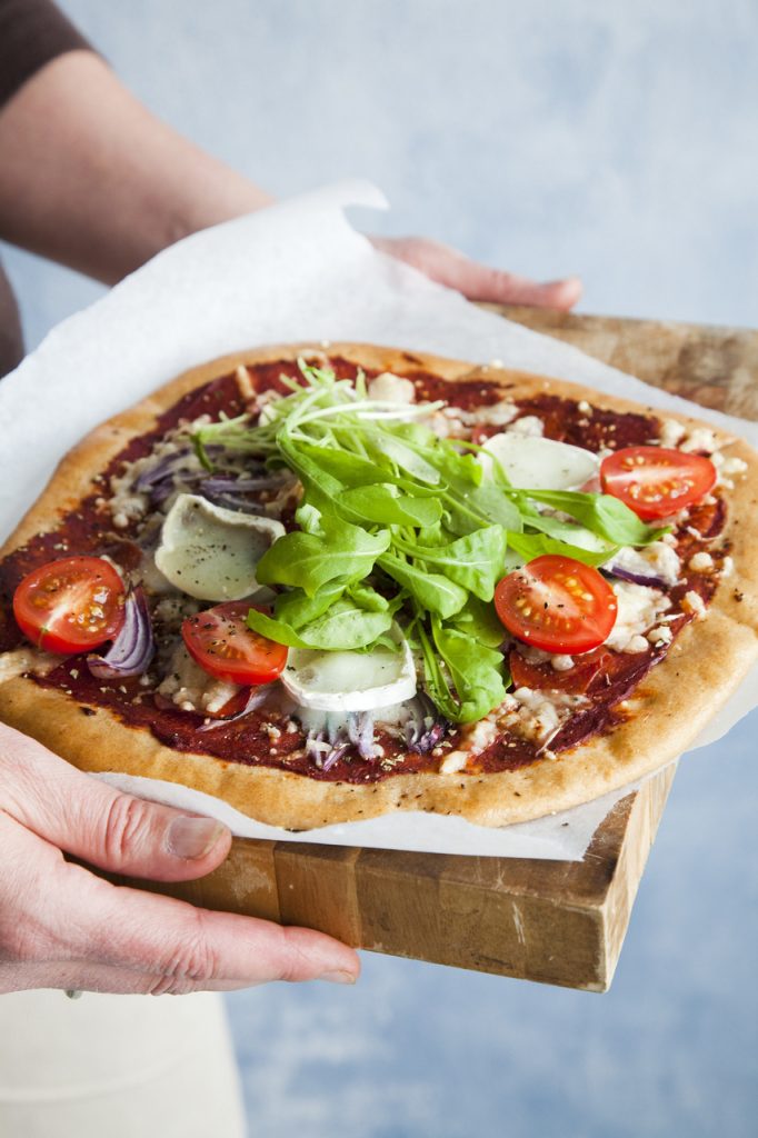 Rucola-tomaattipizza