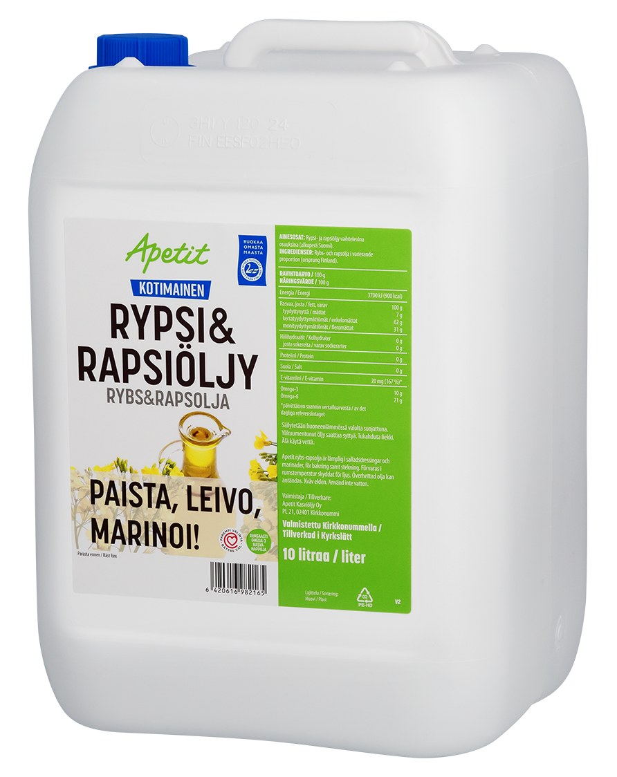 Apetit rypsi-rapsiöljy 10L