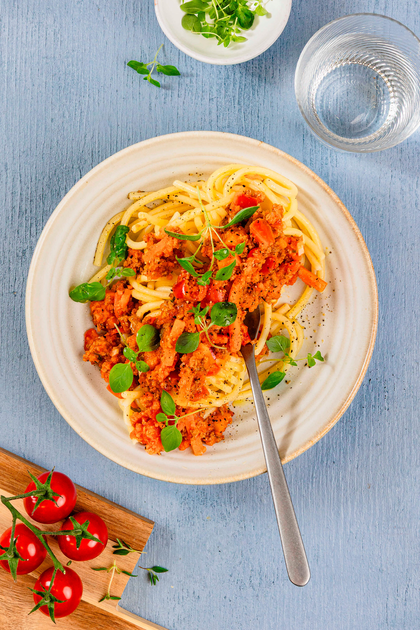 Kasvisjauhisbolognese